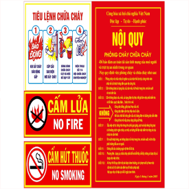 PCCC Lộc Phát Nội quy tiêu lệnh PCCC - PCCC Thuận Phong